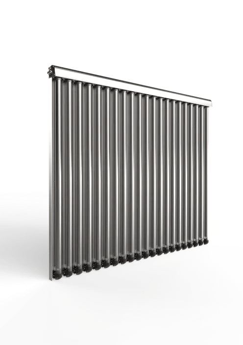 Vaakumtorudega päikesekollektor , Aurinkokeräin tyhjiöputkilla