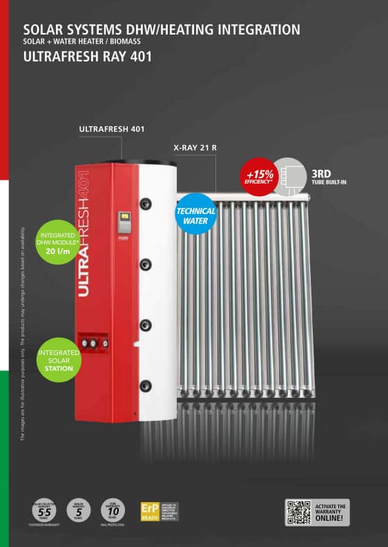 Ultra ja Xray-r aurinkolämpö kollektori